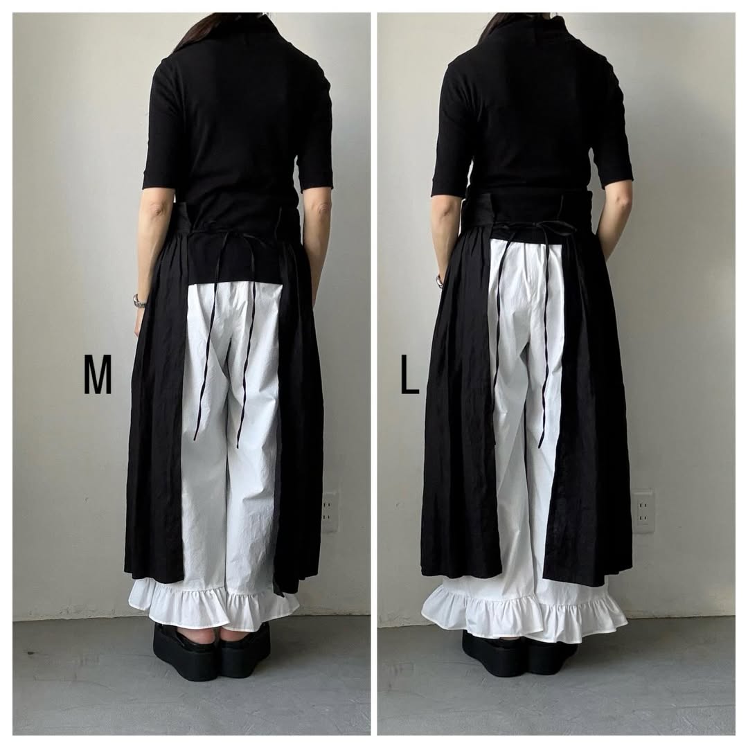 ayanoguchiaya　オーガニックコットンフリルパンツ
