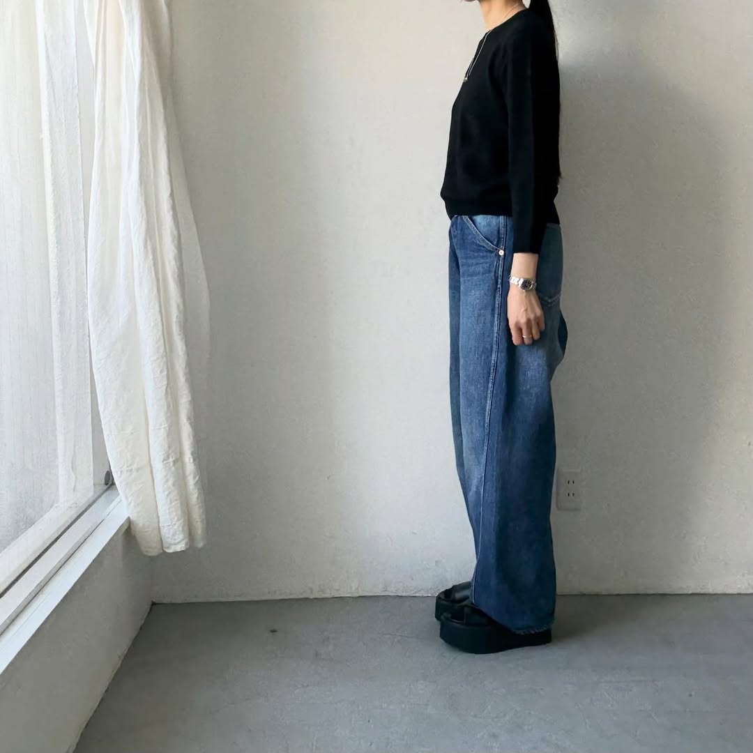 R&D.M.Co  ウールカシミアポケットプルオーバー　ブラック