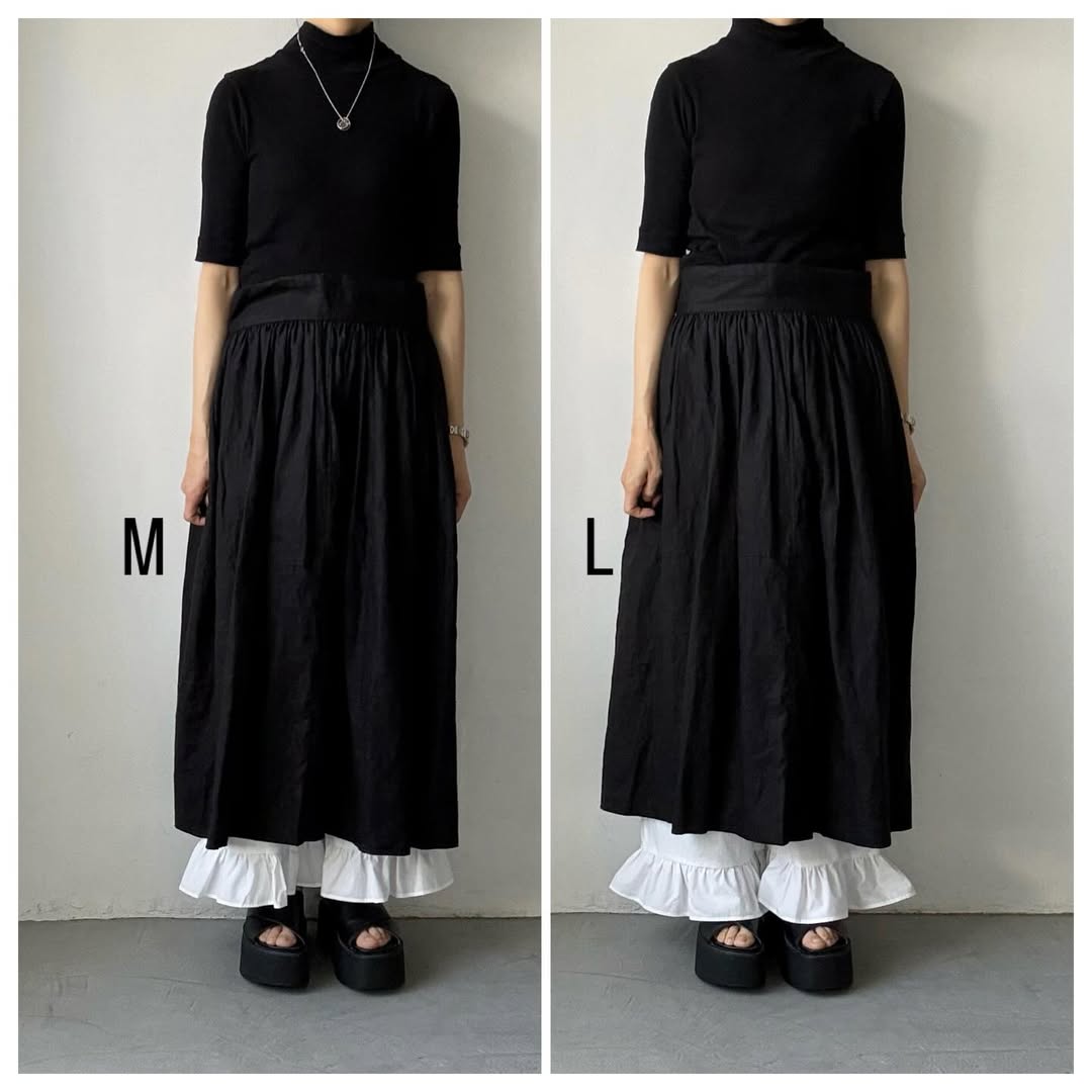 ayanoguchiaya　オーガニックコットンフリルパンツ