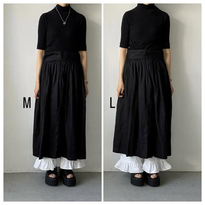 ayanoguchiaya　オーガニックコットンフリルパンツ