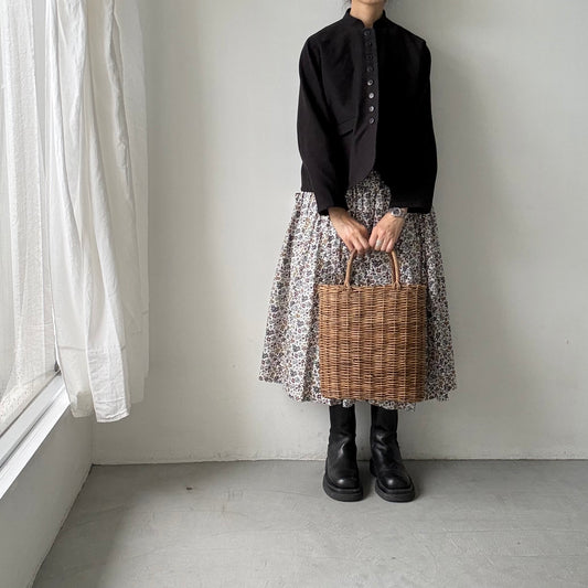 atelier d'antan Taineコットンジャケット　ブラック