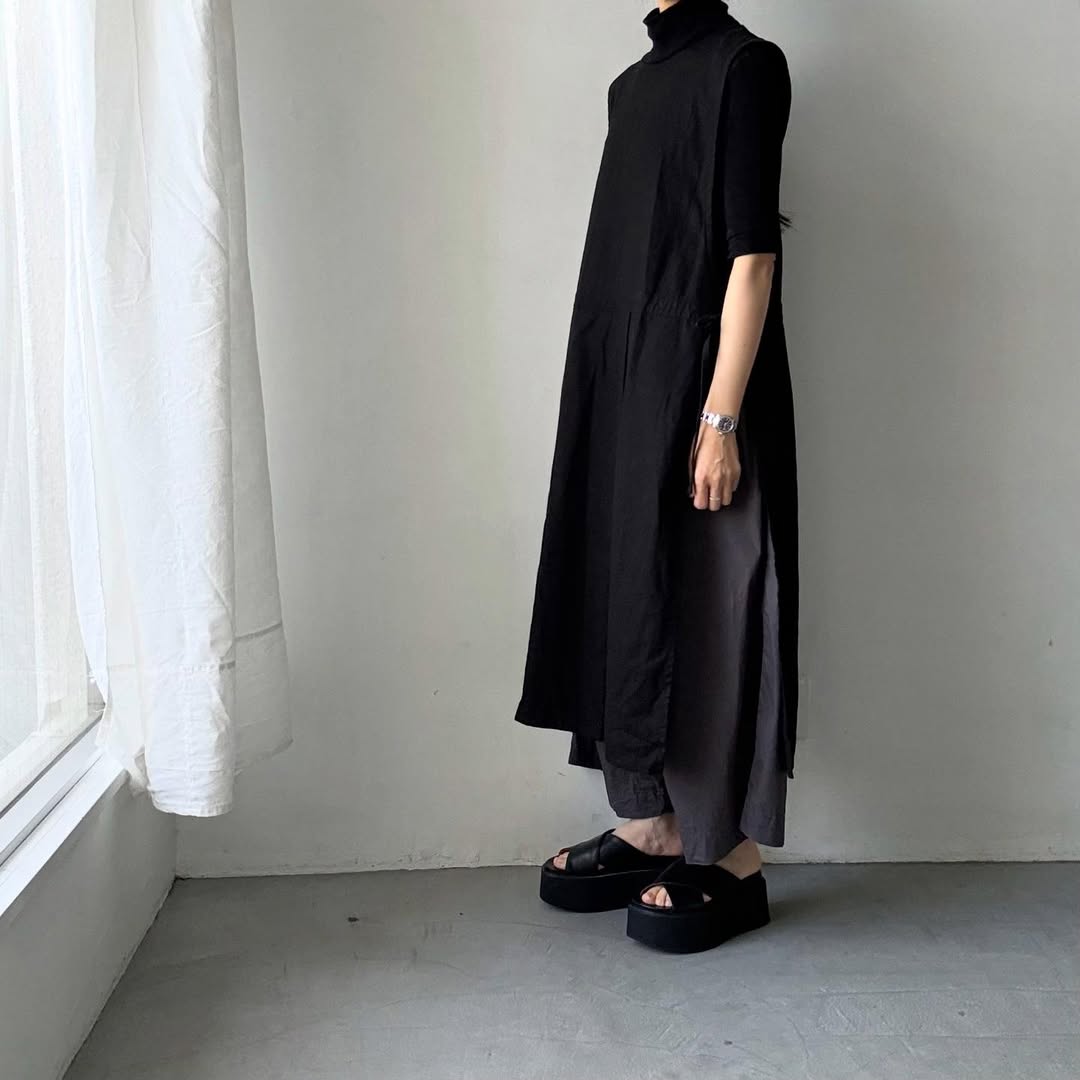 jujudhau  デッドストックコットンワイドパンツ　グレー