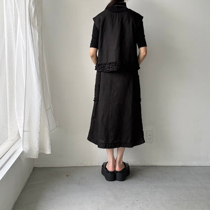 R&D.M.Co  リネンガーメントダイフリルデコレーションスカート