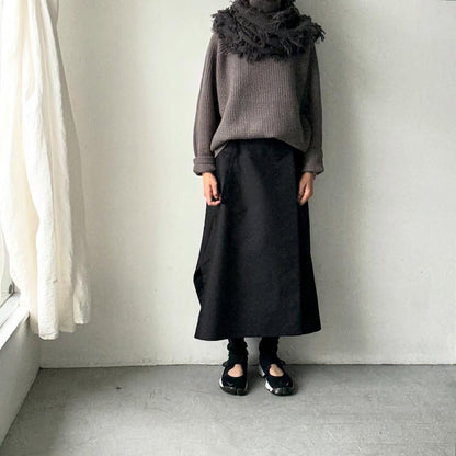 homspun ラムフリンジストール　グレー