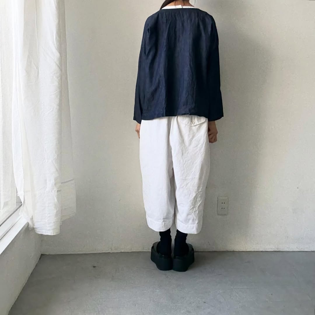 jujudhau デッドストックデニムダブルボタンシャツ