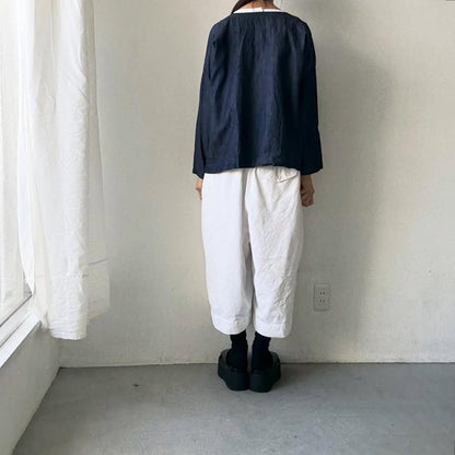 jujudhau デッドストックデニムダブルボタンシャツ