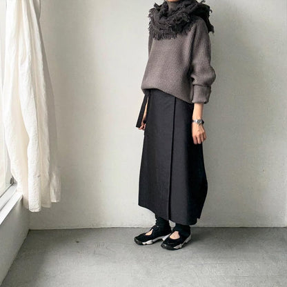 homspun ラムフリンジストール　グレー