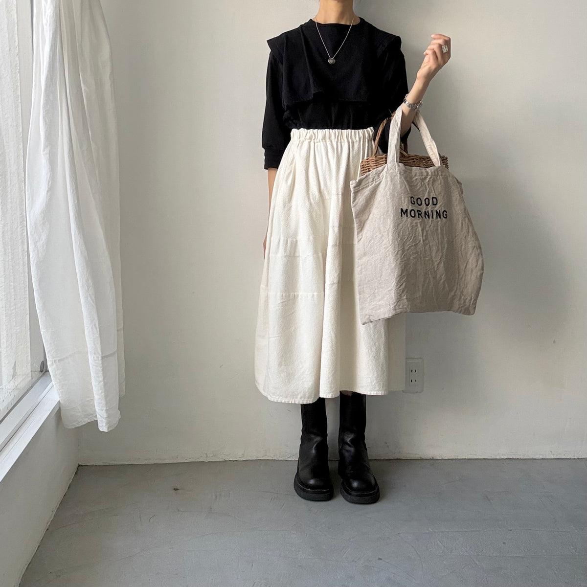 R&D.Ｍ.Co  GOOD MORNINGリネンバッグ