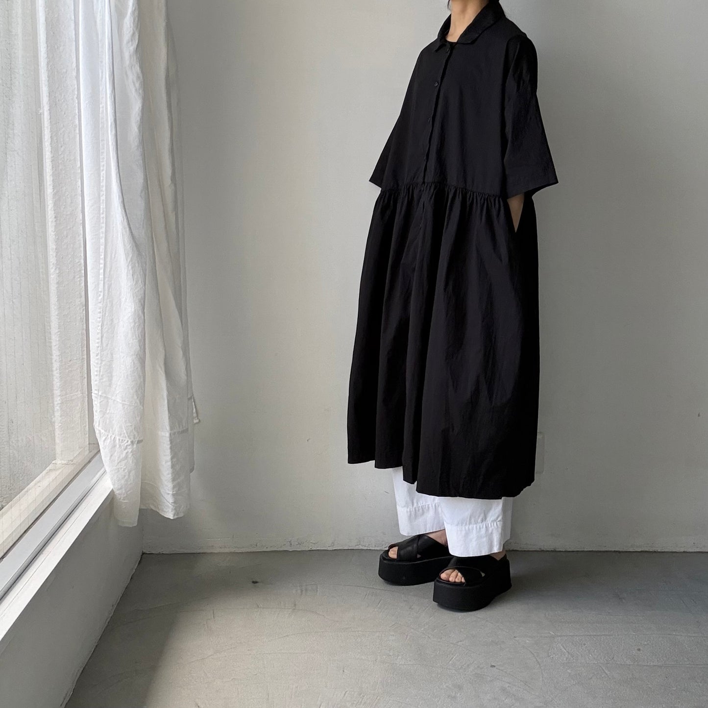 jujudhau  ハーフスリーブドレス