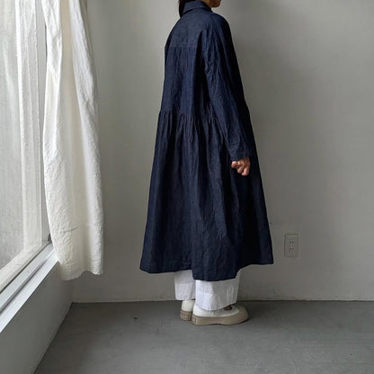 jujudhau デニムカラードドレス