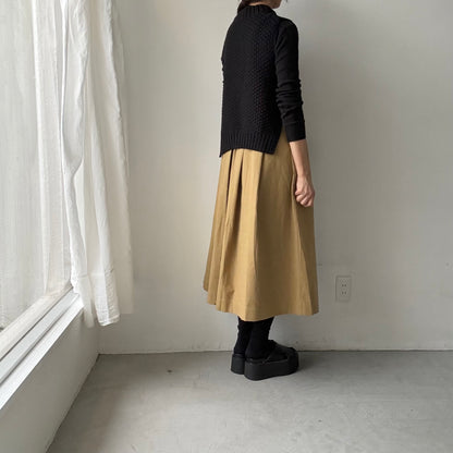 Linenya  コットンタックスカート　82センチ　ベージュ