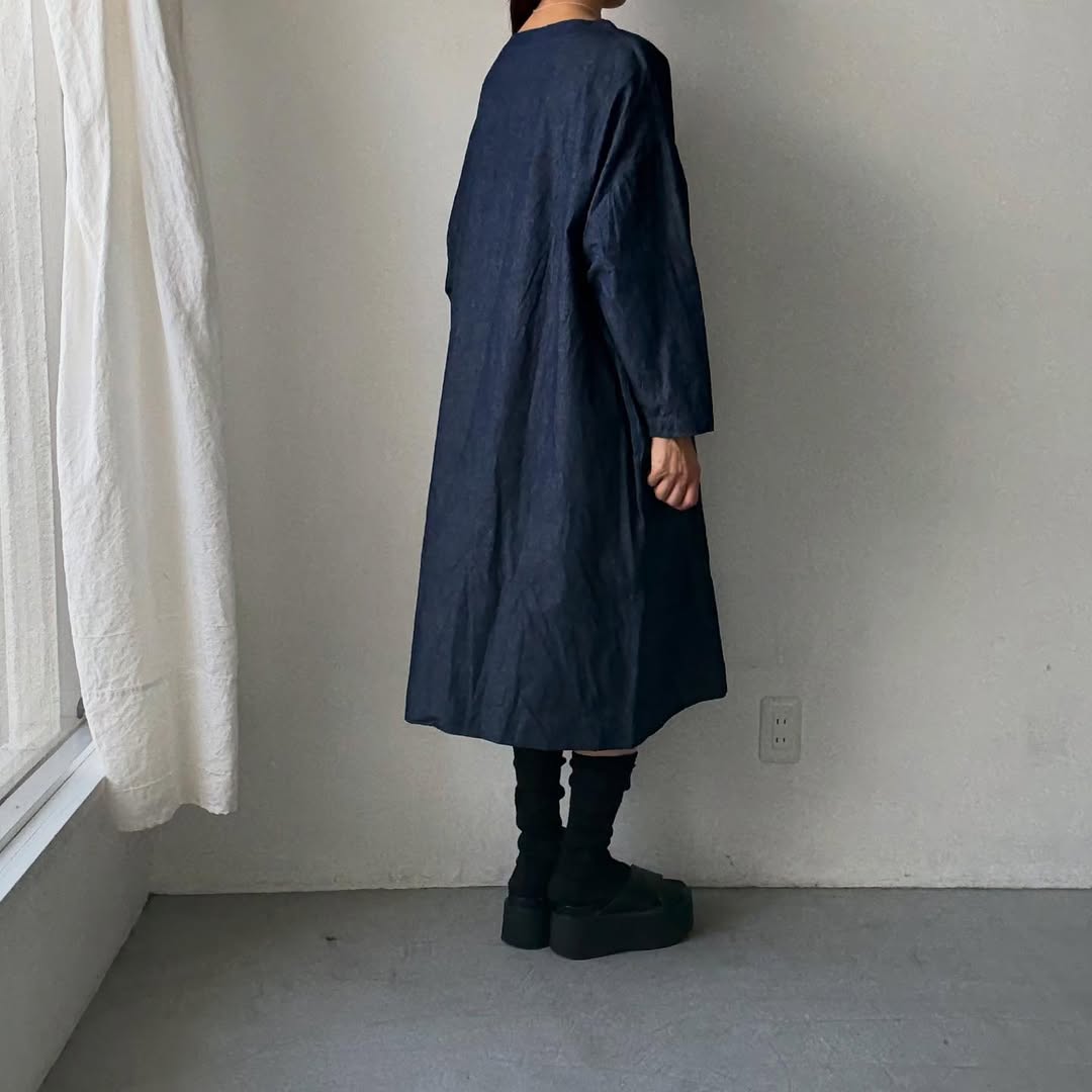 jujudhau デニムイージードレス