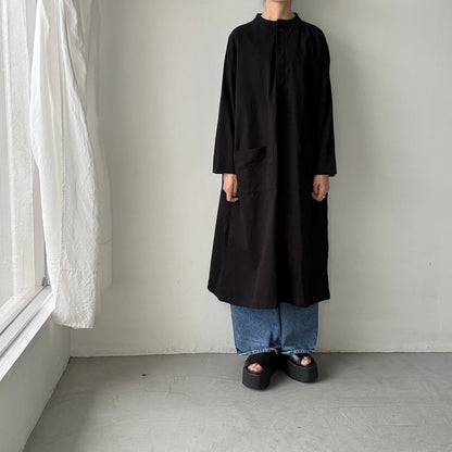 jujudhau デッドストックコットンプルオーバードレス
