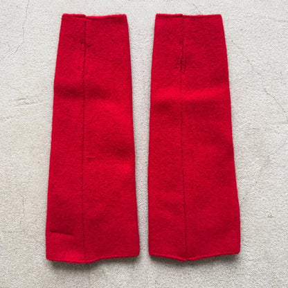 Kopka ウールアームウォーマー　レッド
