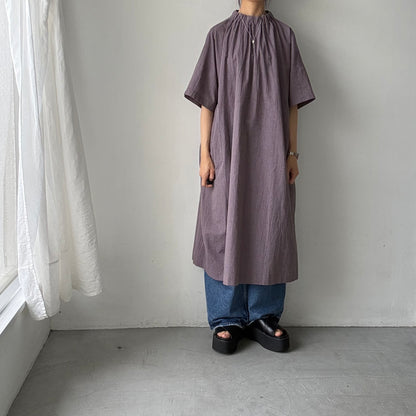 atelier d'antan Krallコットンリネンドレス