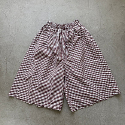 homspun ギンガムチェックタイプライターキュロットパンツ