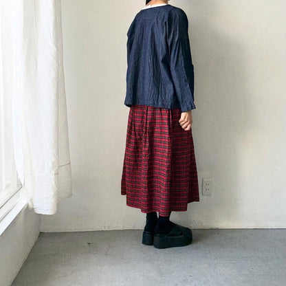 jujudhau デッドストックデニムダブルボタンシャツ