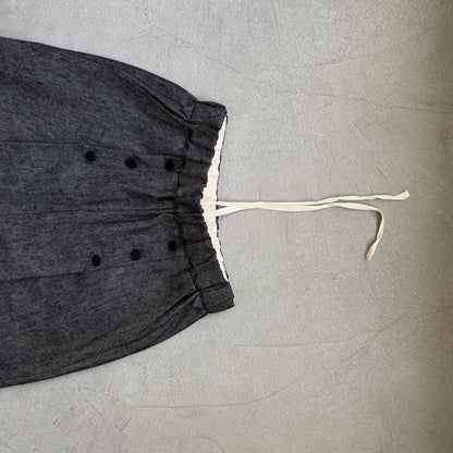 MAGALI コットンリネンデニムマリンパンツ