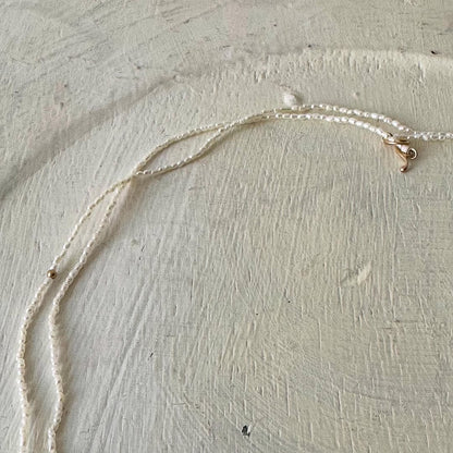 Toile Bijoux ライスパールロングネックレス