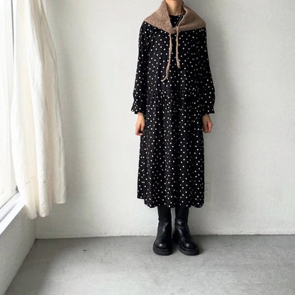 Karakoram アルパカコットントライアングルスカーフ　ライトブラウン