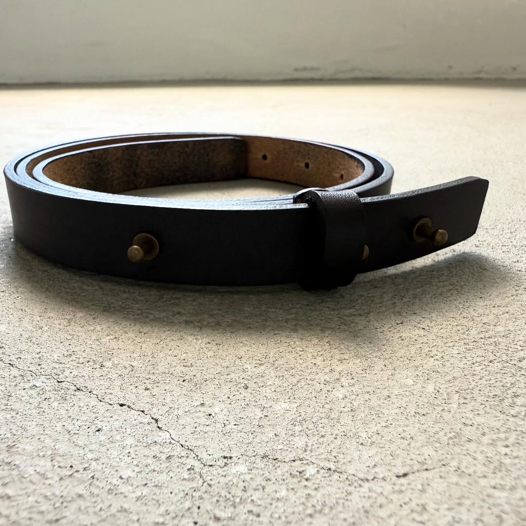 atelier naruse ギボシミドルベルト　ブラック