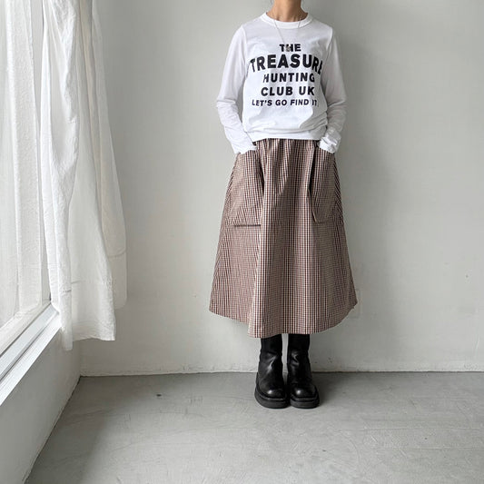 R&D.M.Co トレジャーハンティング長袖Tシャツ　ホワイト