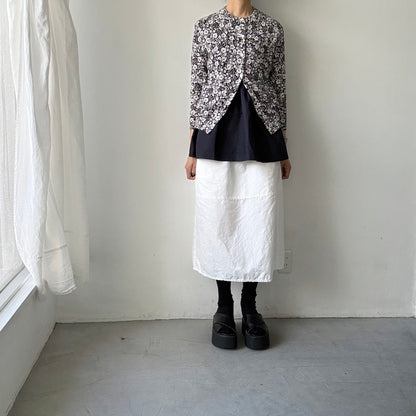 homspun  ワッフルノースリーブプルオーバー　ネイビー×ネイビー