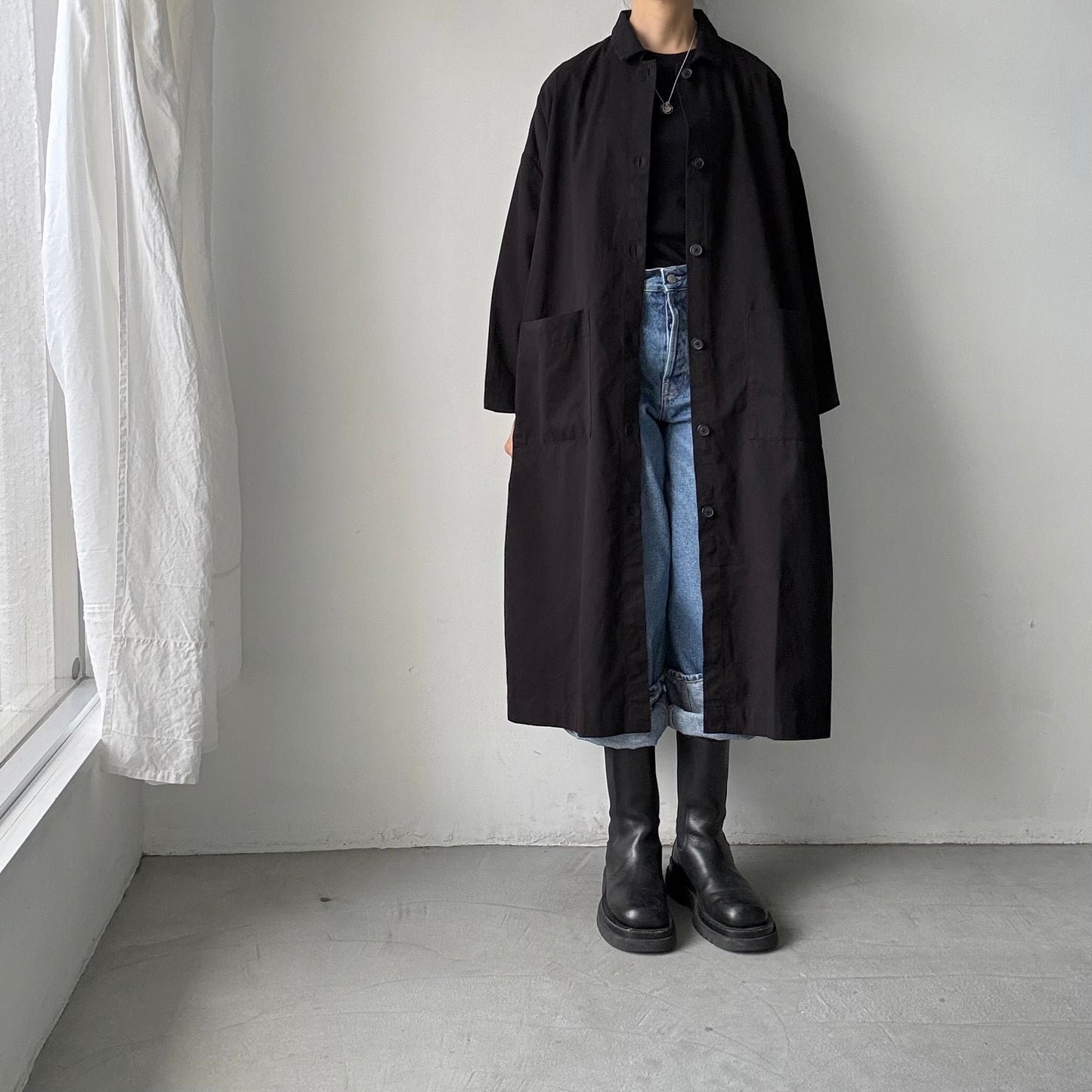 jujudhau デッドストックコットンワークコート