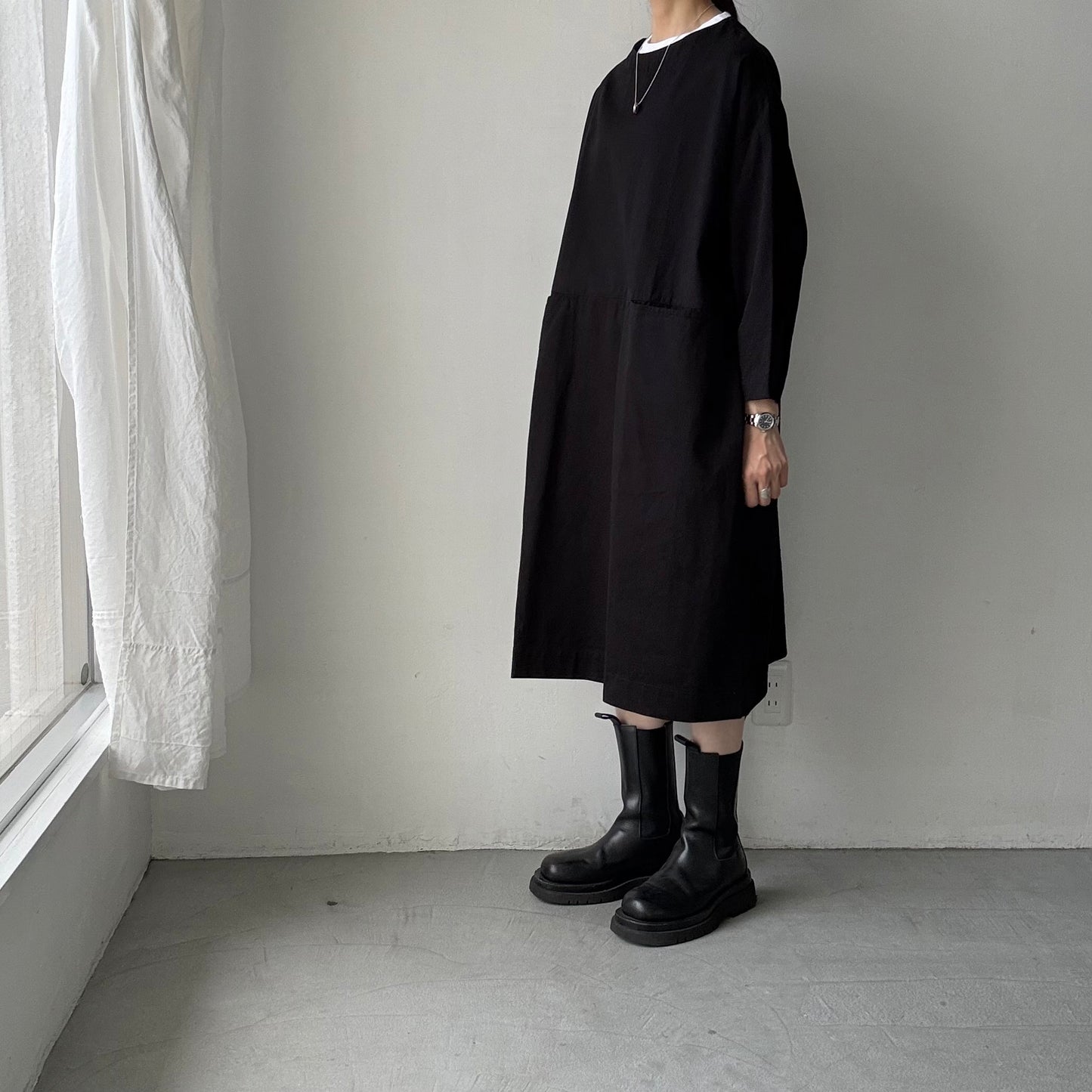 jujudhau デッドストックコットンイージードレス