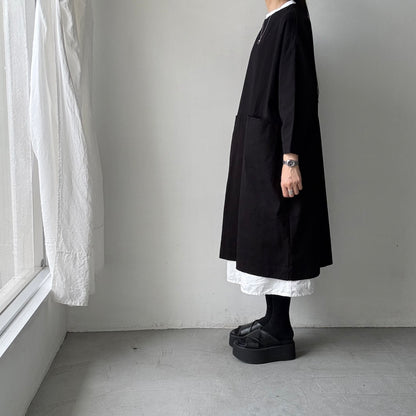 jujudhau デッドストックコットンイージードレス