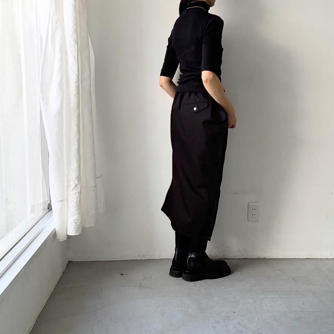 ゴーシュ  オーガニックダックコットンアシンメトリースカート　