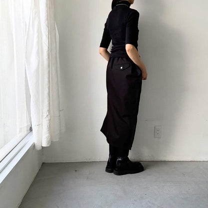 ゴーシュ  オーガニックダックコットンアシンメトリースカート　