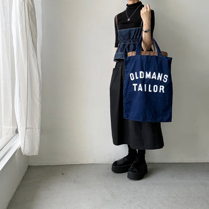 OLDMANS TAILOR  OMTプリントコーデュロイトートバッグ