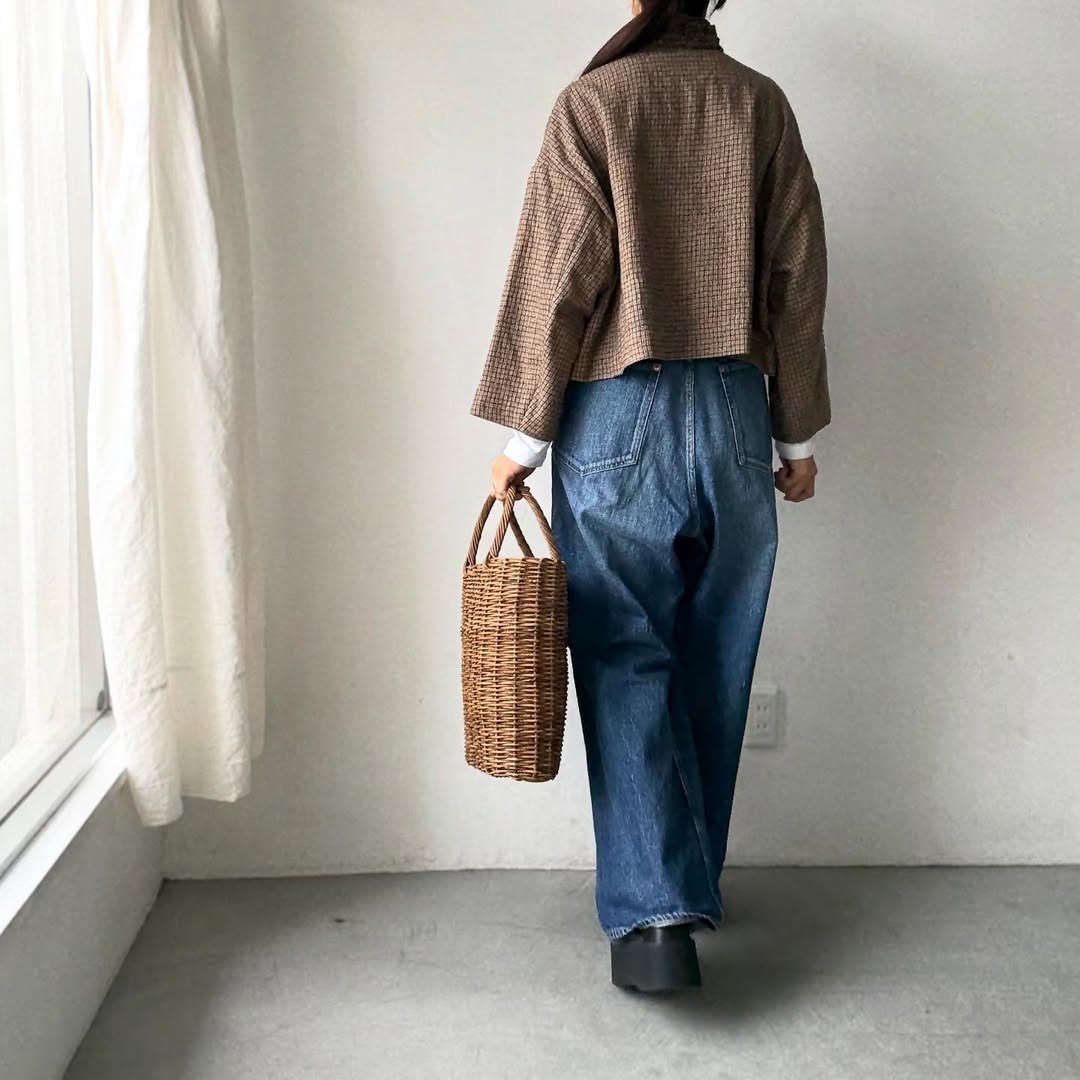 R&D.M.Co  フリルデコレーションジャケット　チェック