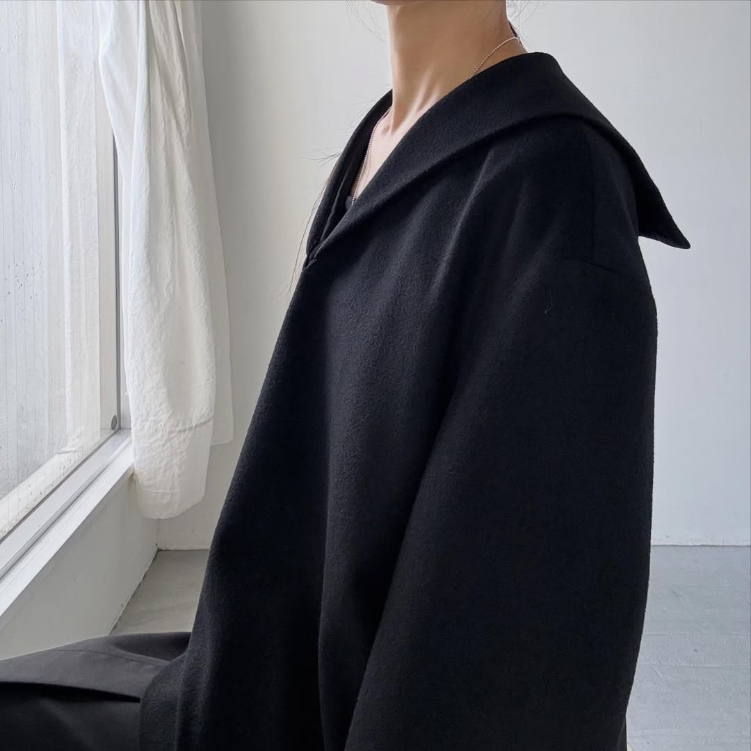 TENNE HANDCRAFTED MODERN カシミアセーラープルオーバー – blanc