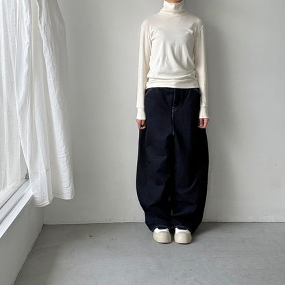 MAGALI コットンウールハイネックカットソー　アイボリー