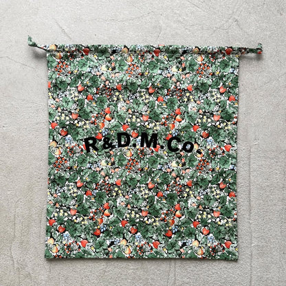 R&D.M.Co  ワイルドベリーフィールド　ドローストリングバッグ　ラージ