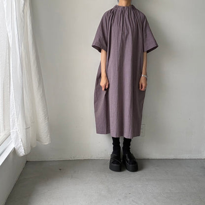 atelier d'antan Krallコットンリネンドレス