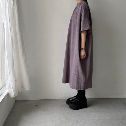 atelier d'antan Krallコットンリネンドレス