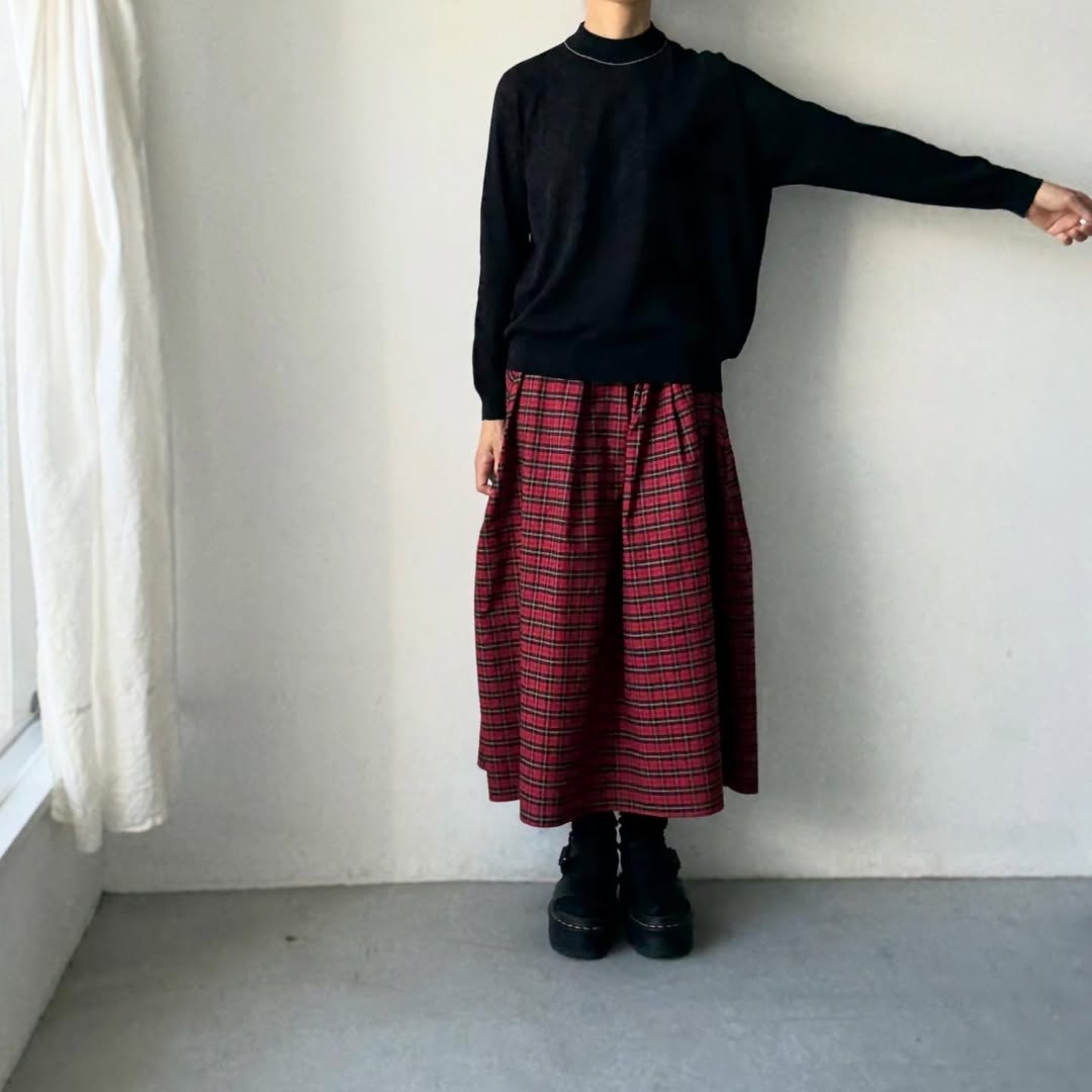 cion  コットンモックネックニット