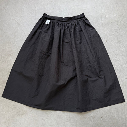 R&D.M.Co  コットンリネンシルクワッシャーサロンエプロン　ブラック