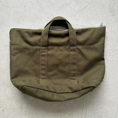 R&D.M.Co  トートバッグ(ファスナー付) カーキ