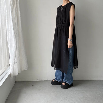 TENNE HANDCRAFTED MODERN オーガンジー2wayロングドレス