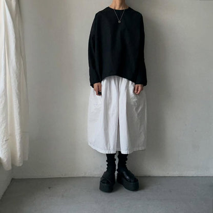 homspun ライトオンスシャンブレープルオーバーブラウス