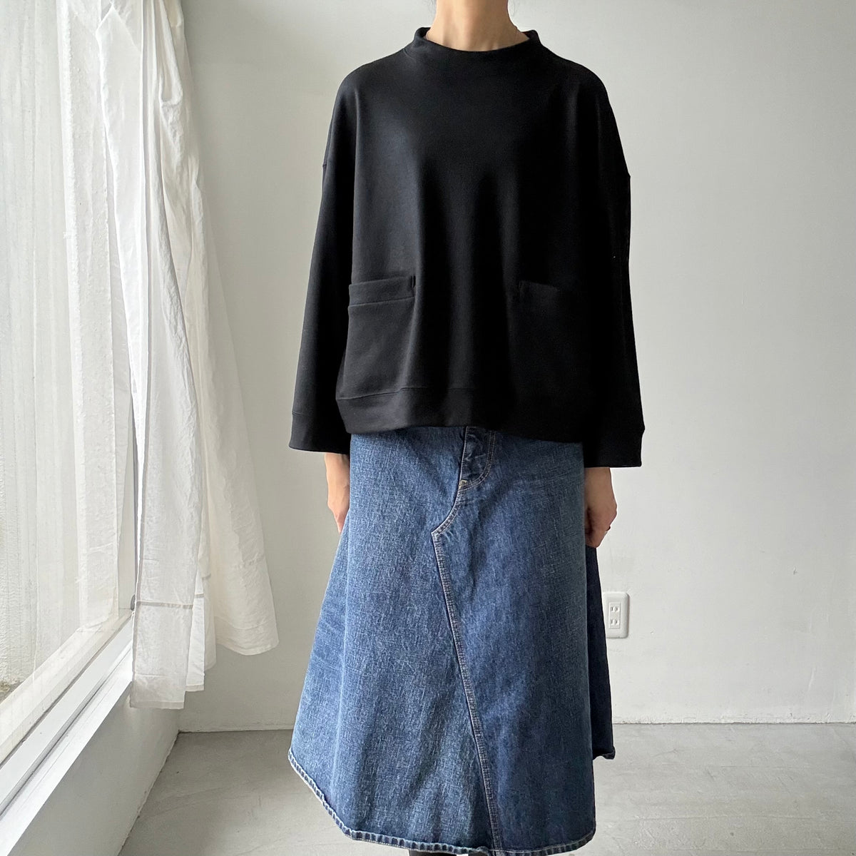 R&D.M.Co  ミドルスムースポケットプルオーバー