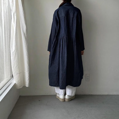 jujudhau デニムカラードドレス