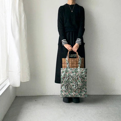 R&D.M.Co  ワイルドベリーフィールドローンフリルデコレーショントートバッグ