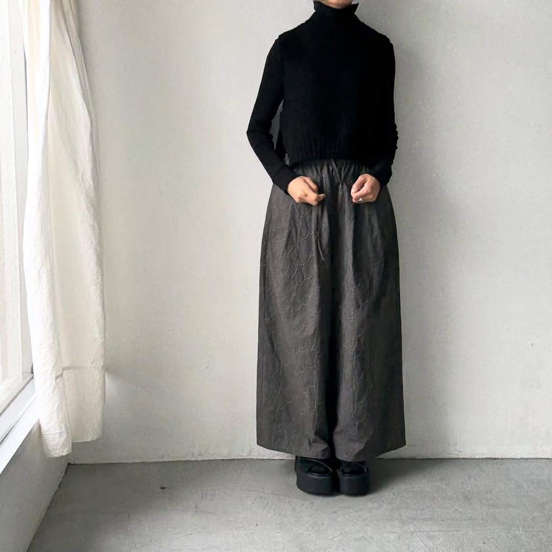 kijinokanosei  フラクタルワイドパンツ