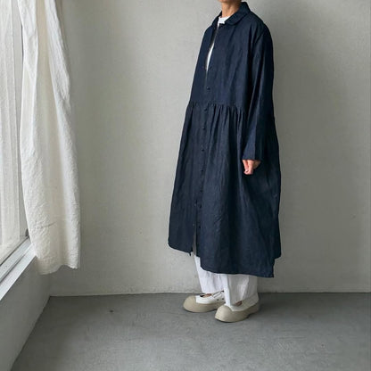 jujudhau デニムカラードドレス