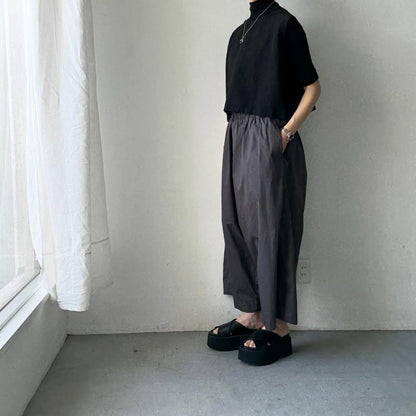 jujudhau  デッドストックコットンワイドパンツ　グレー